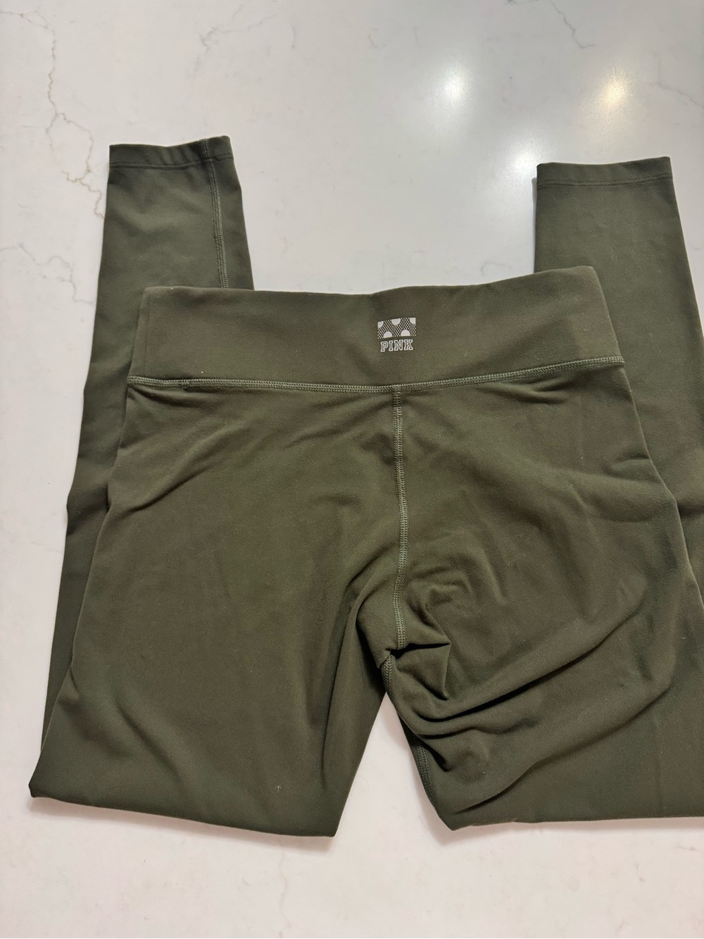 PINK Victoria’s Secret Ultimate Olive Green Leggings Size M